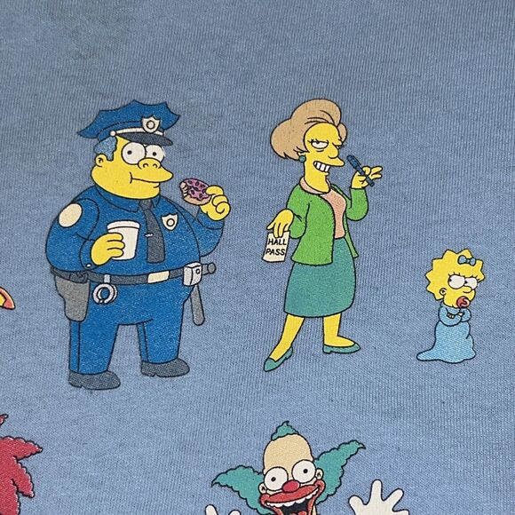 The Simpsons Springfield Homer Bart Marge Lisa Mr. Burns Krusty Large T-Shirt - Picture 8 of 14